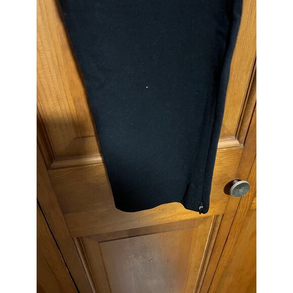 St. John Women's Stretch Slim Leg Zip Ankle Pants Tailored Minimal Black Size 12 - Picture 4 of 10
